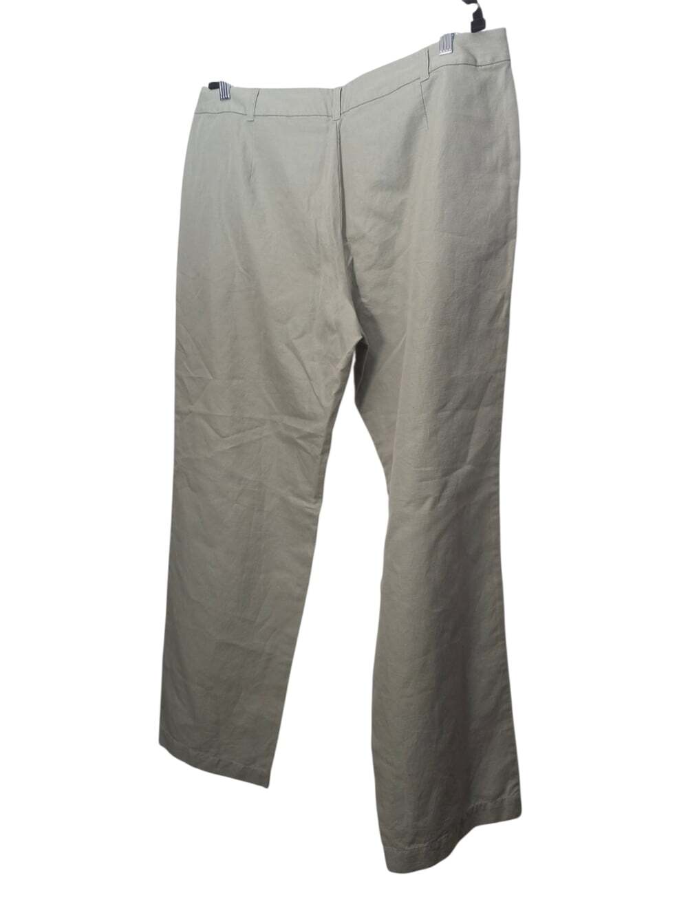 J. Jill Womens Linen Cotton Light Green Office Career Pants Sz 18 Tall
